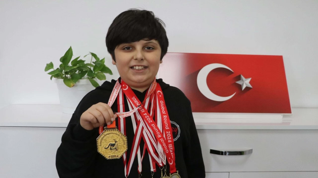 Denizli Student, 10, Claims World Title in American Math Olympiad, Inspiring Future Math Stars.