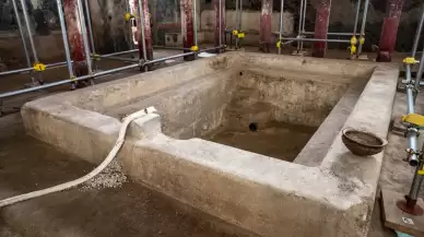 Ancient Roman private baths found in Pompeii excavation