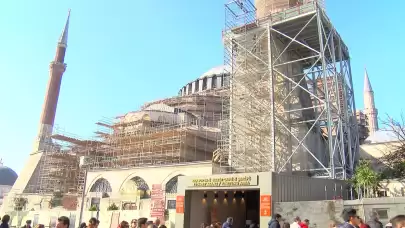 Hagia Sophia begins 2nd phase of restoration with minaret repairs