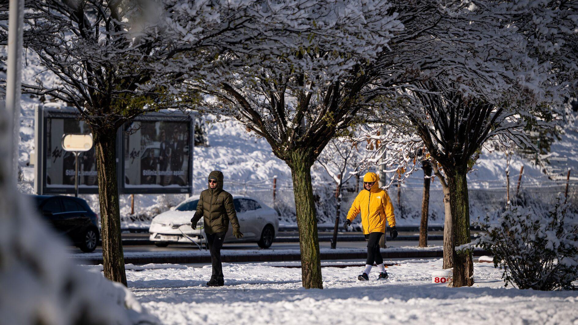 Several cities embrace season’s first snowfall